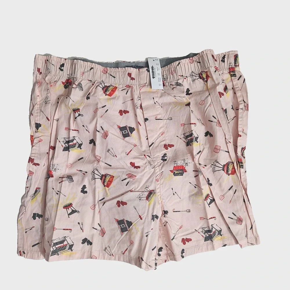 J. Crew Men's Boxer Printed Shorts BBQ Print Size XXL AC084